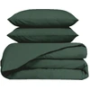 Image de Haomy - Parure 100% Percale de Coton Venezia housse de couette & 2 taies pigeon 240x220 cm