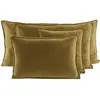 Image de Housse de coussin en velours Manhattan Haomy Gold 45x45