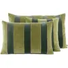 Image de Housse de coussin en velours Rio Haomy Kaki 40x60