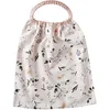 Image de BB&Co Serviette élastiquée en Popeline imprimée botanique/Blush