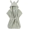 Image de BB&Co Peignoir bambou et gaze de coton 0-2 ans (Vert de gris)