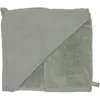 Image de Cape de Bain + Gant - Bambou & Gaze (Vert de Gris)   Éponge Bambou Ultra Douce   Cadeau de Naissance utile et Tendance   Gant Assorti Inclus   Style raffiné à la Sortie du Bain   70x70 cm