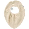 Image de Bavoir-bandana réversible bambou/gaze de coton (Biscuit)   Absorbant et ultra doux   Parfait pour les baveurs et les dents   Face en double gaze et éponge bambou
