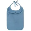 Image de BB&Co Grand bavoir bambou et gaze de coton (Pierre bleue)