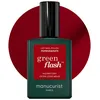 Image de Manucurist Vernis Semi Permanent Rouge Grenade Green Flash Pomegranate - Vernis Gel Ongle UV Semi Permanent & LED - 12-Free, Bio Sourcé (84%) - Manucure Professionnelle - 15 ml