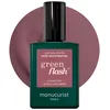 Image de Manucurist Vernis Semi Permanent Taupe Rose Green Flash Rose Mountbatten - Vernis Gel Ongle UV Semi Permanent & LED - 12-Free, Bio Sourcé (84%) - Manucure Professionnelle - 15 ml
