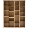 Image de Miliboo Bibliothèque Design Finition Bois Clair chêne L149 cm Rythm