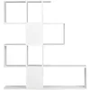 Image de Miliboo Bibliothèque Ouverte séparateur Design Blanc laqué Brillant L139 cm COMO
