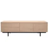 Image de Miliboo Meuble TV Finition Bois chêne avec rangements fermés L160 cm Manny