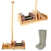 Image de FISHTEC -Tire Bottes / 4 Brosses - Retire Botte Extérieur ou Intérieur avec Mât d'équilibre et Brosse à Bottes - Grattoir à Chaussures - Pratique pour enlever Ses Bottes sans Effort - 90 CM - Bois