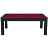 Image de Billard Colorado 8 Personnes - 7P - Coloris Noir grainé Tapis Prune