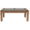 Image de 1001jouetsfr Billard Colorado 8 Personnes - 7P - Coloris hêtre boisé Tapis Gris