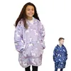 Image de Vivezen - Sweat à capuche, plaid, couverture, pull - Sherpa et flanelle - Enfant - Plusieurs coloris