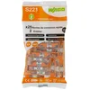 Image de WAGO - Bornes 2 entrées en ligne S221, 25 positions, Transparent, Serre-joint, Plastique, Montage panneau, 32A, 405V