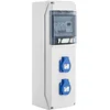 Image de BATILEC - Coffret électrique piscine avec horloge électronique + ID 40A 30mA AC + 2 DISJ 16A + 2 PRISES