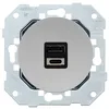Image de Fontini - Double Prise USB A+C 2,6A - Alu Glossy DOM
