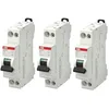 Image de ABB Lot de 3 disjoncteurs Ph+N raccordement Vis 10A-4,5Ka - Courbe C