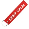 Image de CLJ - Porte-clés - KEEP CALM - Rouge - Sécurité aviation - Urgence