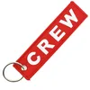 Image de CLJ - Porte-clés - CREW - EQUIPAGE DE VOL - AVIONS - Rouge - Métiers - Urgence
