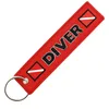 Image de CLJ - Porte-clés - Plongeur Diver - Rouge - Métiers - Urgence