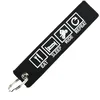 Image de CLJ - Porte-clés - EAT SLEEP RIDE - Noir et blanc - Voyage - Urgence