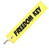 Image de CLJ - Porte-clés - FREEDOM KEY - Jaune et Noir - Voyage - Urgence