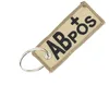 Image de CLJ - Porte-clés - RESUS - GROUPE SANGUIN : AB+ AB Positif - Marron militaire ABpos - Militaire - Urgence