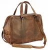 Image de Tony & Paul. Sac de voyage. DANILO, Cuir. Cuir marron - Uni - FABRIQUE EN ITALIE.