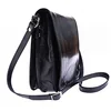 Image de Tony & Paul. Besace. MIRCO, Cuir. Cuir noir - Uni - FABRIQUE EN ITALIE.