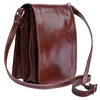 Image de Tony & Paul. Besace. MIRCO, Cuir. Cuir marron - Uni - FABRIQUE EN ITALIE.