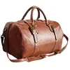 Image de Tony & Paul. Sac de voyage. FORUNATO, Cuir. Cuir marron clair - Uni - FABRIQUE EN ITALIE.