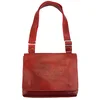 Image de Tony & Paul. Besace. MESSENGER, Cuir. Cuir marron clair - Uni - FABRIQUE EN ITALIE.