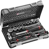 Image de FACOM Coffret de Cliquets et Douilles Mixtes 1/4" et 1/2", 31 Pièces, Cliquets Étanches, MBOX, RS.161-1PB