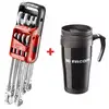 Image de Jeu de 8 clés mixtes sur étui portatif FACOM 440.JP8MPF + Le mug offert