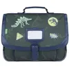 Image de Tann's - Cartable 35cm Timothée vert - Broderies dinosaures - Cartable scolaire garçon 1 soufflet - CP
