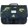 Image de Tann's - Cartable 41cm Les Fantaisies Timothée Kaki - Broderies Dinosaures - Cartable Scolaire garçon 2 Soufflets - CE2 CM1 CM2