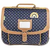 Image de Tann's - Cartable 35cm Les Fantaisies Faustine Bleu - Imprimé Pois - Cartable Scolaire Fille 1 Soufflet - CP