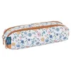 Image de Tann's x Cyrillus - Trousse Double Candice Bleu - Imprimé Fleuri - Fourre-Tout Scolaire Fille 2 Compartiments - Toutes Classes