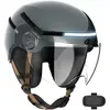 Image de Casr - Casque Trottinette  Glossy Avec Caméra Gris Metal Taille  L