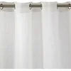 Image de Madura - Voilage Shadow Décoration pour Maison Salon Chambre - 100% Lin vaporeux Blanc Pur 145x275 cm