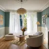 Image de Madura - Voilage Shadow Décoration pour Maison Salon Chambre - 100% Lin vaporeux Blanc Pur 288x350 cm