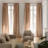 Image de Madura - Rideau Coconut Décoration pour Maison Salon Chambre - Tamisant Tissage Toile à l'effet satiné Osier 200x280 cm