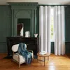 Image de Madura - Rideau Carlina Décoration pour Maison Salon Chambre - Occultant Lin lavé légèrement froissé occultant à 80% Blanc Pur 340x270 cm
