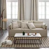 Image de Madura - Rideau Tobias Décoration pour Maison Salon Chambre - Tamisant Jacquard tissé aux Fils méchés, Motif Chevrons Ivoire 135x280 cm