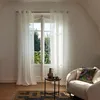 Image de Madura - Voilage Milos Décoration pour Maison Salon Chambre - Aspect Lin vaporeux Blanc 145x350 cm