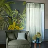 Image de Madura - Rideau Carlina Décoration pour Maison Salon Chambre - Tamisant Lin 100% lavé légèrement froissé Tilleul et Bourdon Noir 350x280 cm