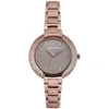 Image de Trendy Kiss   Ariete - TMRG10141-03   Montre Femme   Analogique - Boitier Rond en métal doré Rose avec Strass   Cadran soleillé Gris   Bracelet en Acier Inoxydable doré Rose
