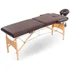 Image de Table De Massage Pliante Avec Accessoires Et Housse Tdm102 Marron Yoghi