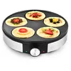 Image de Kitchencook - Crepiere Electrique en fonte d'aluminium Minicrêpe noir/gris OS