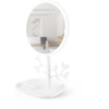 Image de Yoghi - Miroir de table led avec porte bijoux mizo blanc OS